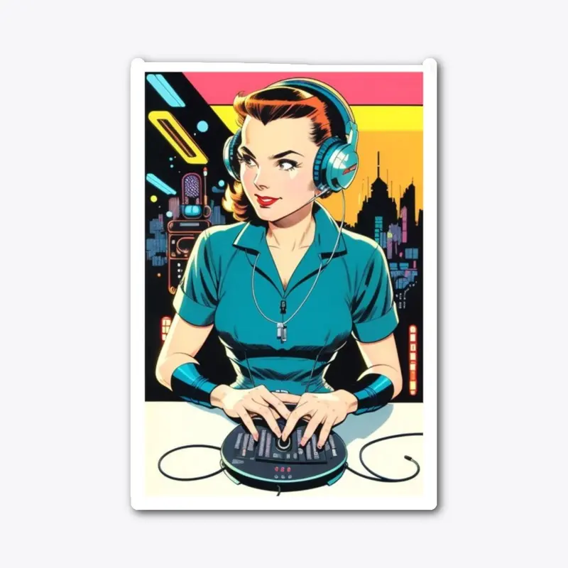 Synth Girl Retro